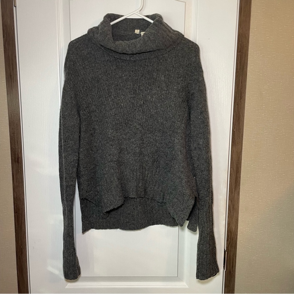 Anthropology | Moth Grey Fireside Turtleneck Sweater Size XS - Picture 2 of 7